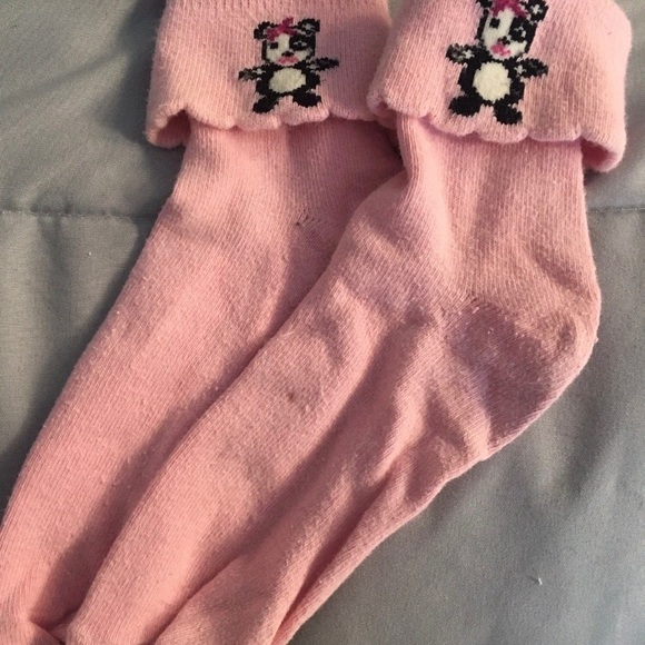 Gymboree 3 pc Imaginary Friends Panda Green Top & Black Denim Jeans & Pink Socks - Picture 10 of 10